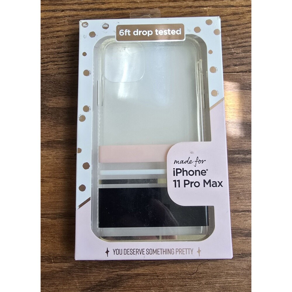 Apple iPhone 11 PRO MAX Protective Phone Case TRANSPARENT PATTERNED FELLOWES NEW